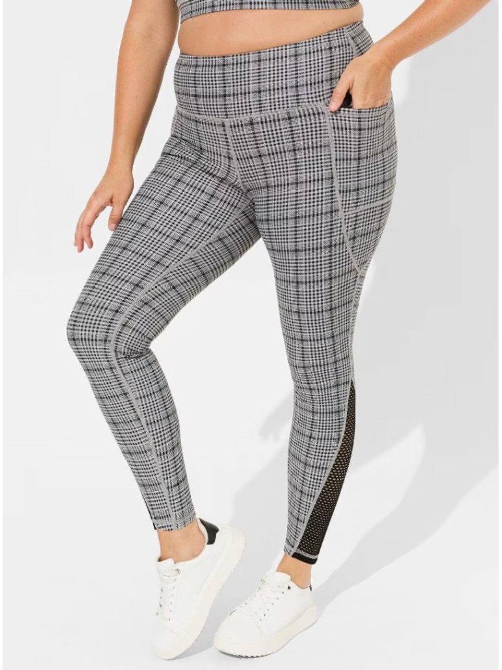 Torrid Performance Core Full Length Mesh Active Legging with High Pockets